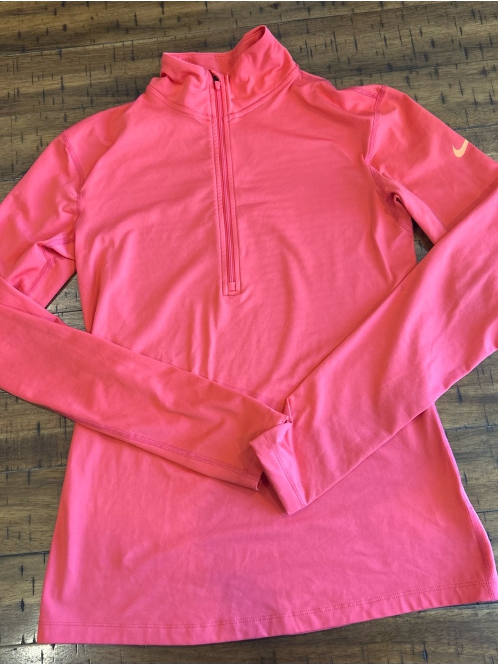 Nike Coral Pink Dri-FIT Half-Zip Athletic Pullover